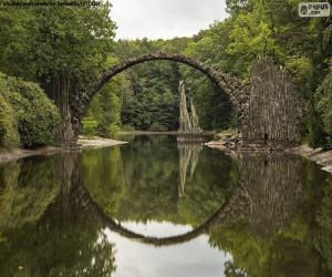 Puzzle Γέφυρα του Διαβόλου Rakotzbrucke, Γερμανία
